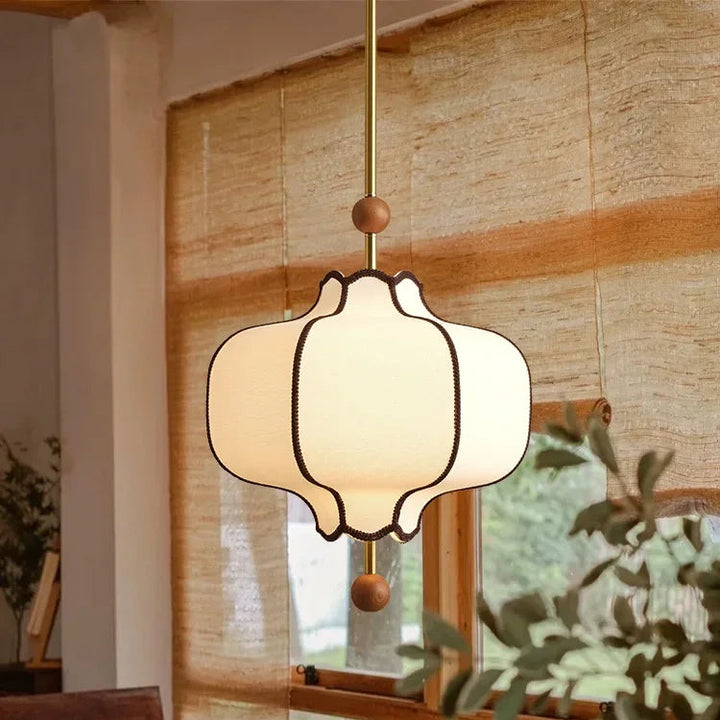 Lámparas colgantes de tela japonesas, candelabros de tela retro, lámparas colgantes Art Deco para restaurantes, tiendas, hoteles, salas de estar, luces LED de ambiente.