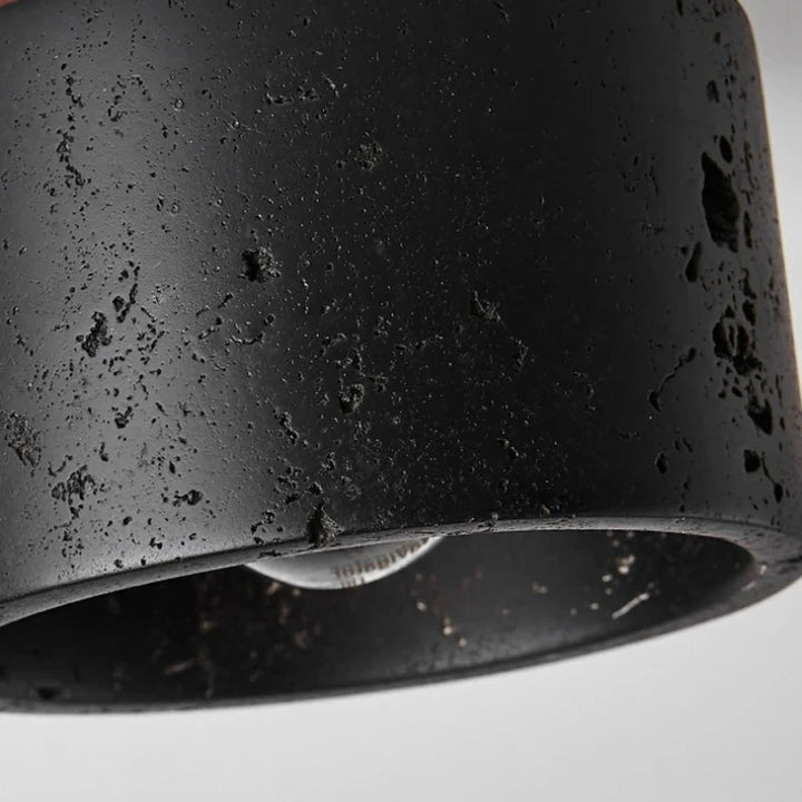 Nueva lámpara de techo decorativa nórdica Wabi Sabi para pasillo, balcón, sala de estar japonesa, dormitorio, lámpara de pared LED negra, lámpara de techo