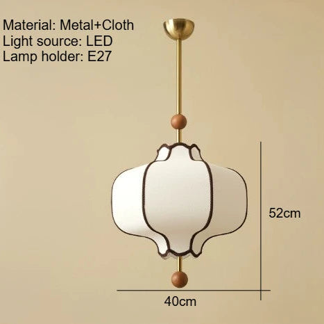 Lámparas colgantes de tela japonesas, candelabros de tela retro, lámparas colgantes Art Deco para restaurantes, tiendas, hoteles, salas de estar, luces LED de ambiente.