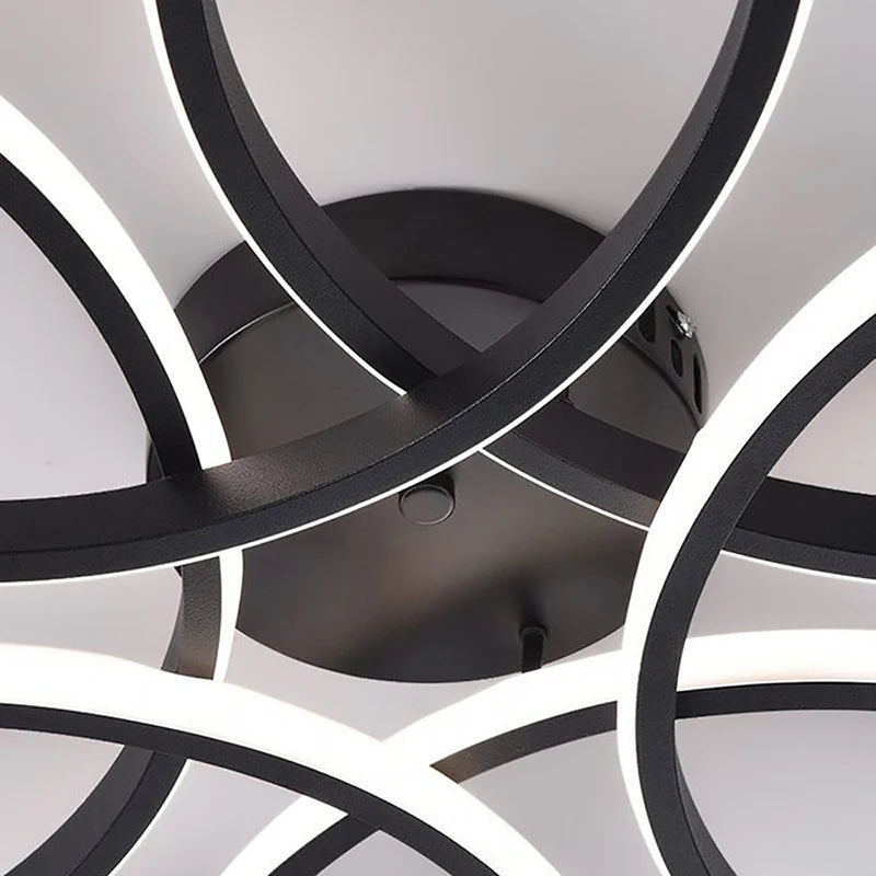 Luces de techo LED de 60 cm y 75 W para sala de estar, dormitorio, iluminación interior, vestíbulo, accesorios de iluminación, luces LED de techo