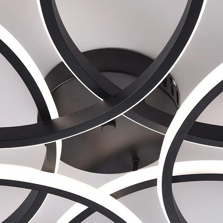 Luces de techo LED de 60 cm y 75 W para sala de estar, dormitorio, iluminación interior, vestíbulo, accesorios de iluminación, luces LED de techo