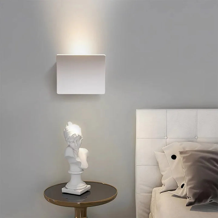 Lámpara de pared LED de cabecera para dormitorio minimalista nórdica moderna, CA 90-260 V, lámpara de pasillo, decoración de interiores, lámpara de pared sencilla