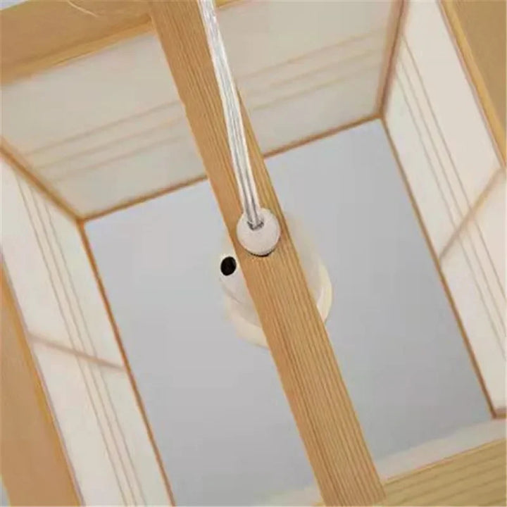Lámparas colgantes de madera estilo japonés para pasillo, balcón, comedor, cocina, casa de familia, lámpara colgante de techo, decoración artística E27, envío directo