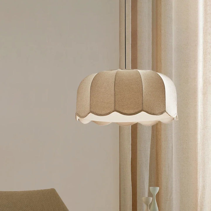 Lámparas colgantes de tela retro Wabi-sabi para dormitorio, sala de estar, comedor, restaurante, decoración interior del hogar.