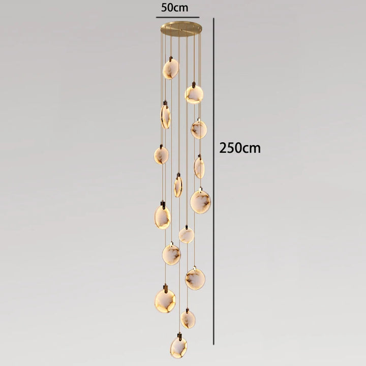 Lámparas colgantes LED modernas para decoración del hogar, lámparas colgantes para escaleras, lámparas colgantes para sala de estar, iluminación interior