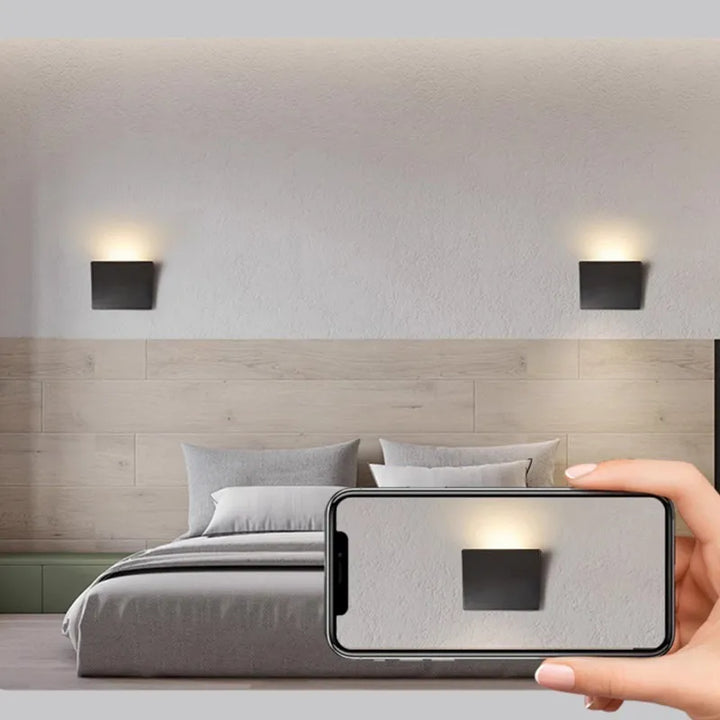 Lámpara de pared LED de cabecera para dormitorio minimalista nórdica moderna, CA 90-260 V, lámpara de pasillo, decoración de interiores, lámpara de pared sencilla