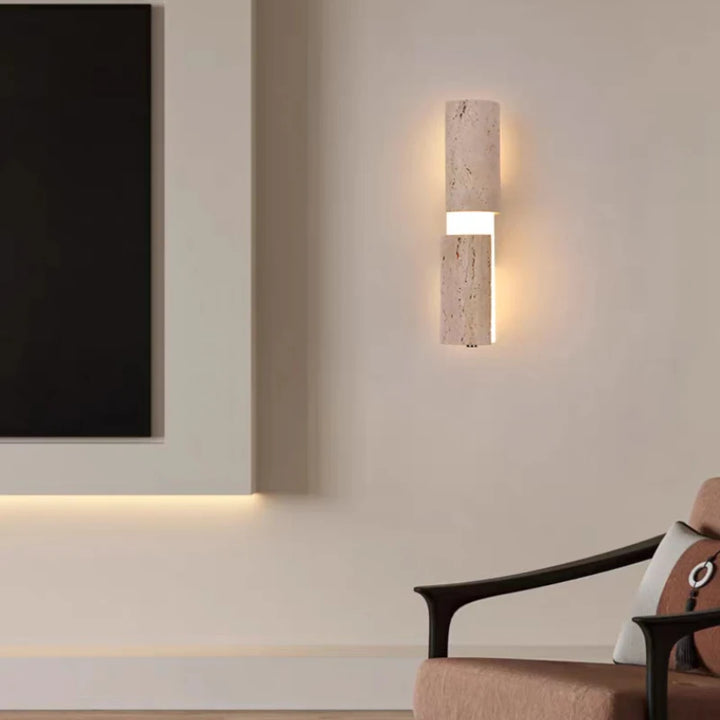 Lámpara de pared LED Atmosphere de piedra natural, acrílico blanco, control remoto, regulable, para interiores, vestíbulo, dormitorio, aplique, iluminación, nuevo estilo