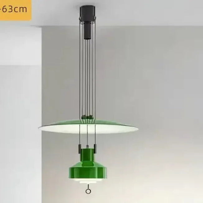 Lámpara colgante nórdica moderna y creativa para sala de estar, diseño danés, arte retro, decoración del hogar, lámpara colgante ajustable para mesita de noche y estudio LED