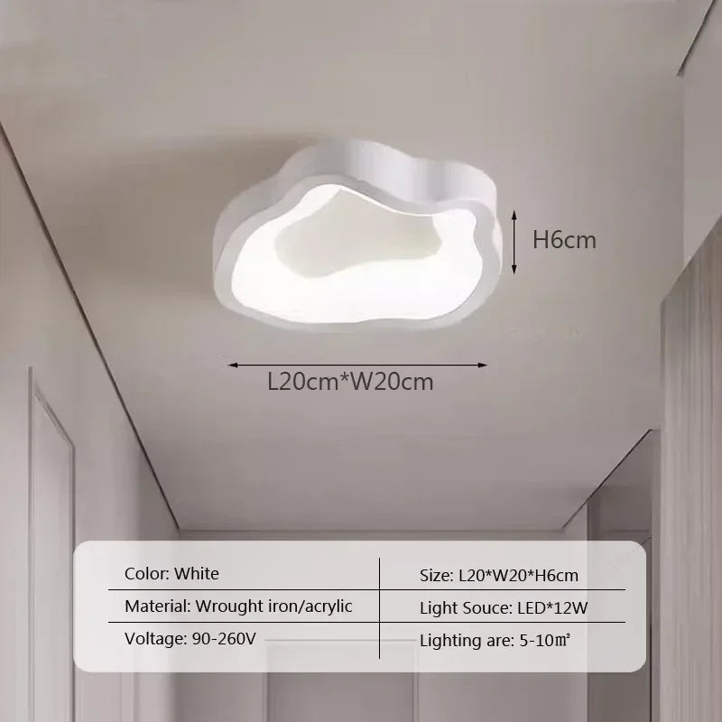 Lámpara de techo LED nórdica para sala de estar, comedor, dormitorio, pasillo, guardarropa, balcón, lámpara de techo, decoración de interiores, accesorios de iluminación.