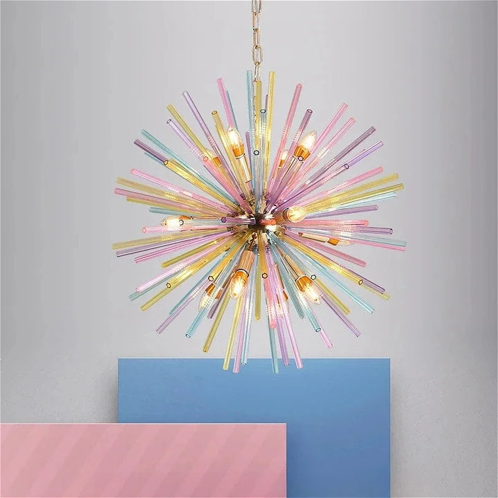 Lámparas colgantes de diente de león para techo, lámparas colgantes personalizadas de moda, modernas, creativas y coloridas, estilo loft, para habitación infantil.