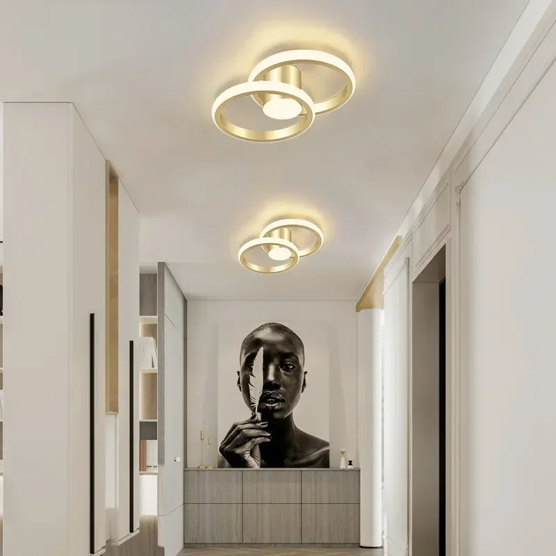 Lámparas de techo LED modernas para pasillo, sala de estar, balcón, dormitorio, decoración del hogar, iluminación interior