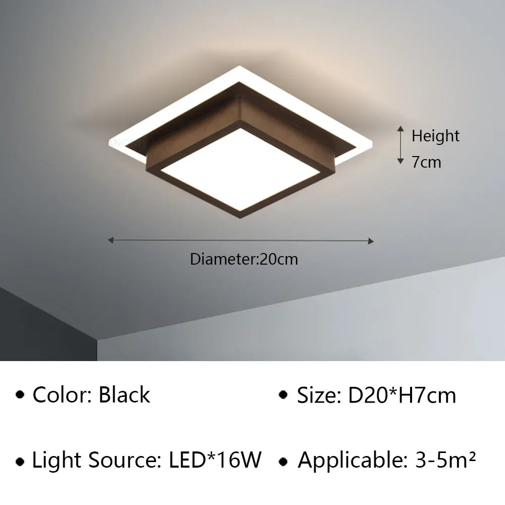 Lámpara de techo LED moderna para sala de estar, pasillo, guardarropa, dormitorio, lámpara de techo, decoración del hogar, accesorio de iluminación interior