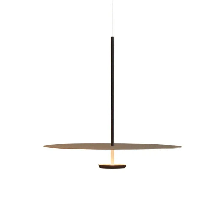 Lámpara de araña minimalista con platillo volador de estilo nórdico, de hierro, de diseño danés, para oficina, bar y sala de exposiciones.