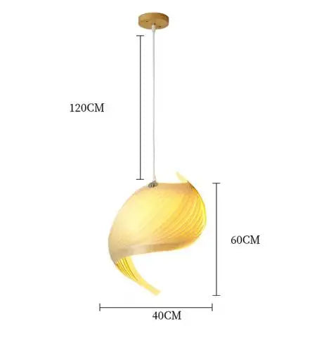 Lámpara colgante de madera con escalera de caracol de estilo japonés minimalista moderno para apartamento tipo loft, hecha a mano, para restaurante o dormitorio
