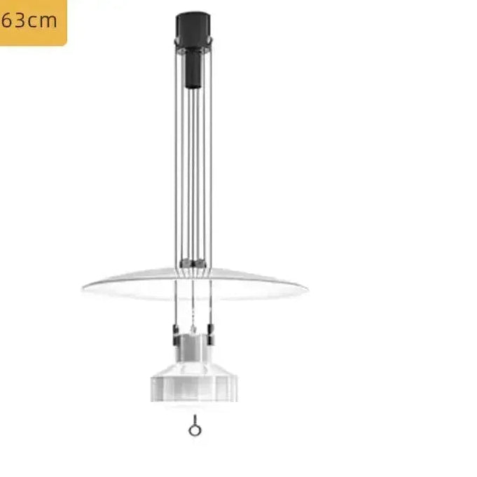 Lámpara colgante nórdica moderna y creativa para sala de estar, diseño danés, arte retro, decoración del hogar, lámpara colgante ajustable para mesita de noche y estudio LED