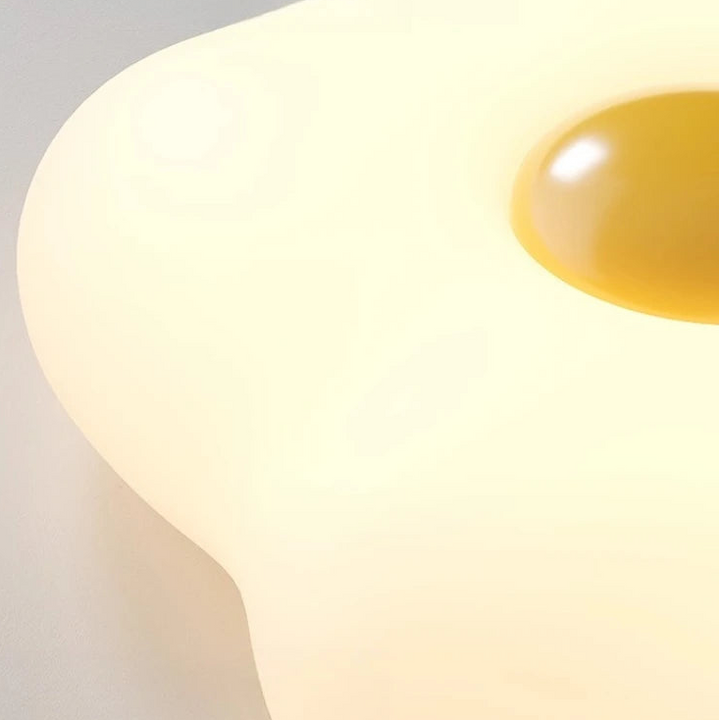 Lámparas de techo nórdicas modernas con forma de huevo, LED minimalistas, color crema, para decoración del hogar, para estudio, cocina, salón, comedor, dormitorio infantil.