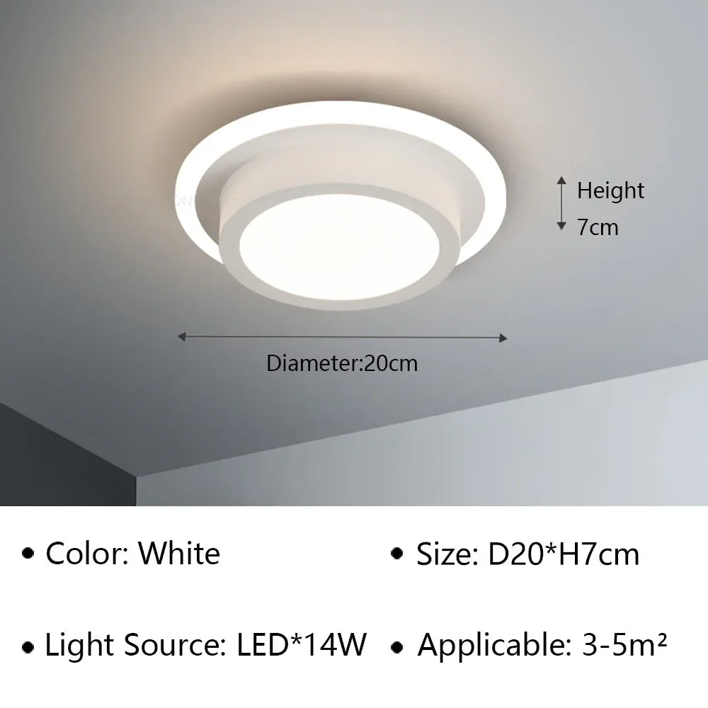 Lámpara de techo LED moderna para sala de estar, pasillo, guardarropa, dormitorio, lámpara de techo, decoración del hogar, accesorio de iluminación interior