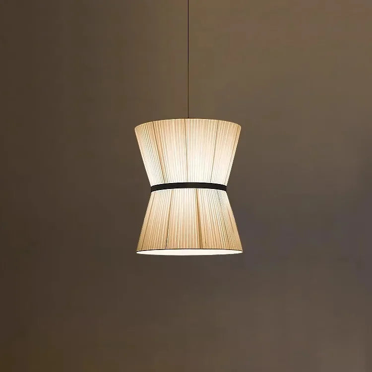 Lámpara de araña de tela japonesa moderna Wabi Sabi para sala de estar, comedor, dormitorio, decoración nórdica, luces colgantes para el hogar, accesorios de iluminación interior.