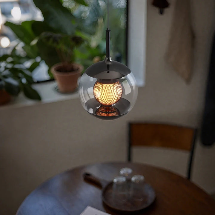 Lámparas colgantes de cristal modernas para dormitorio, lámpara de noche, iluminación para sala de estar, comedor, pasillo, decoración del hogar, lámpara colgante para mesita de noche.