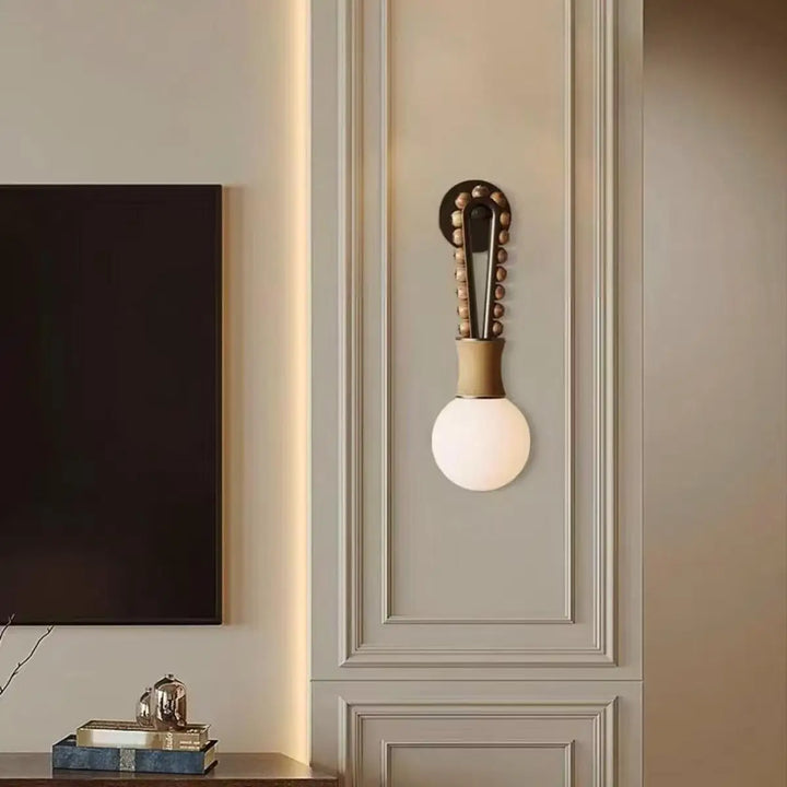 Diseño decorativo con sentido medieval wabi casa viento sala de estar dormitorio lámpara de pared de noche nueva lámpara de pared de hotel de alta gama