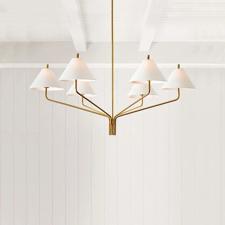 Lámpara de araña sencilla estilo retro americano con pantalla de metal, nueva lámpara colgante de diseño estilo cabaña para comedor, cocina o isla.