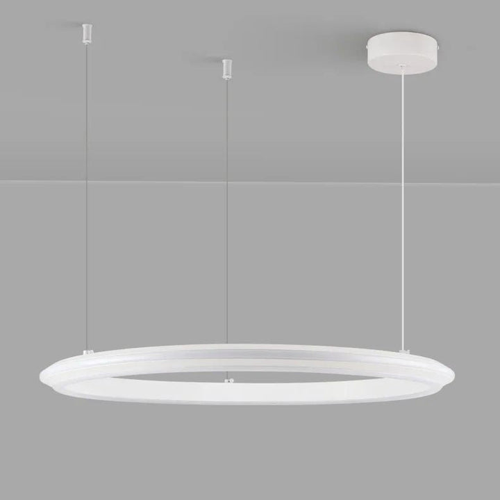 Lámpara de araña moderna y sencilla para sala de estar, con anillo LED, para dormitorio principal, bar, isla, mesa, restaurante, luces colgantes para cocina