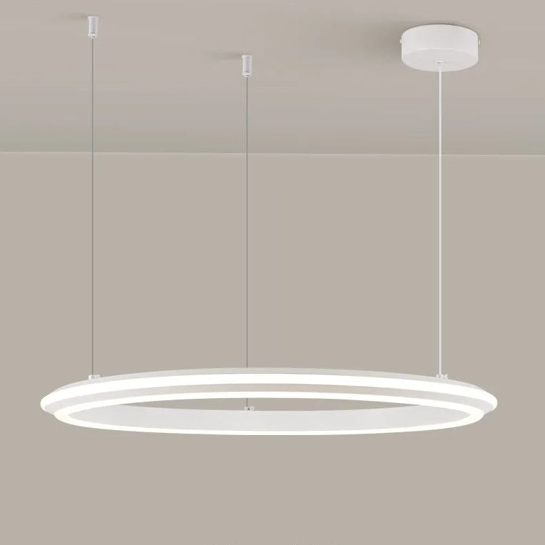 Lámpara de araña moderna y sencilla para sala de estar, con anillo LED, para dormitorio principal, bar, isla, mesa, restaurante, luces colgantes para cocina