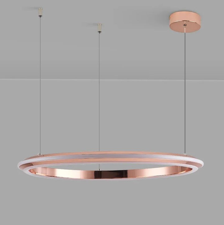 Lámpara de araña moderna y sencilla para sala de estar, con anillo LED, para dormitorio principal, bar, isla, mesa, restaurante, luces colgantes para cocina