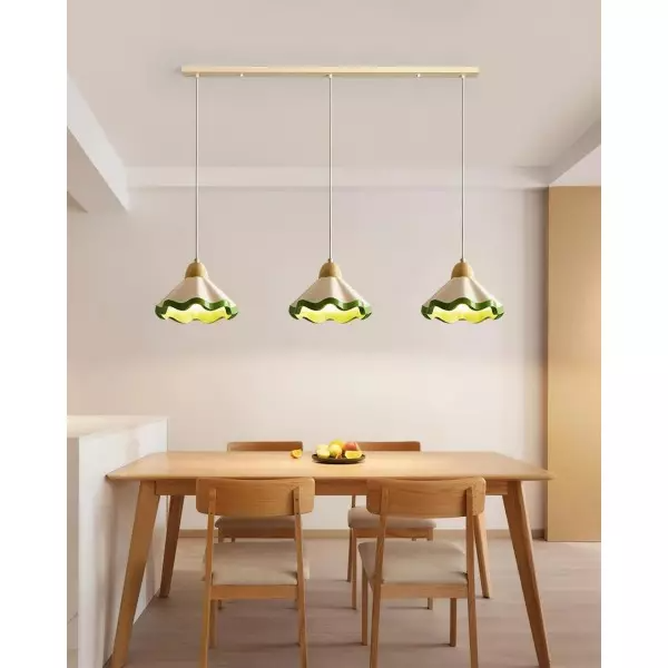 Lámparas colgantes francesas retro estilo crema para mesas largas, comedores, salas de estar, dormitorios, restaurantes, decoración del hogar, candelabros.