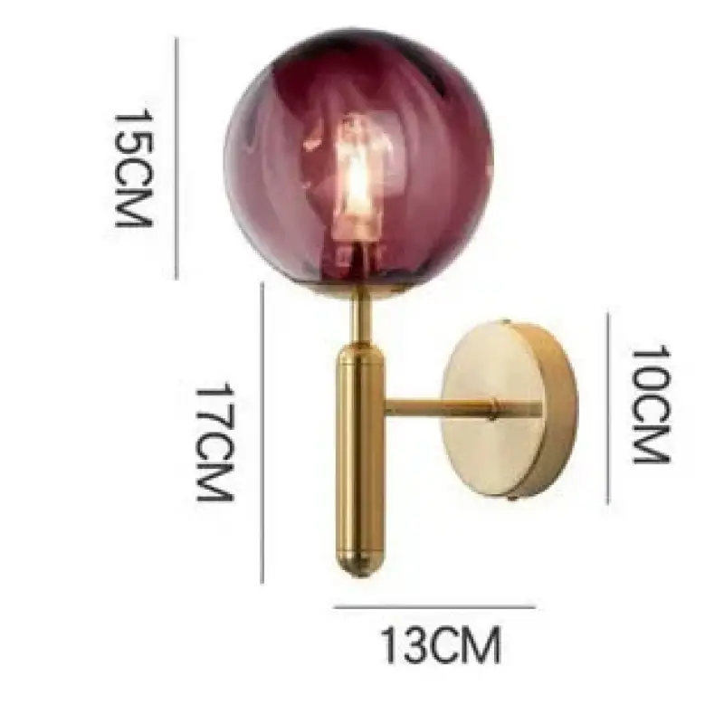 Applique murale en verre transparent design moderne