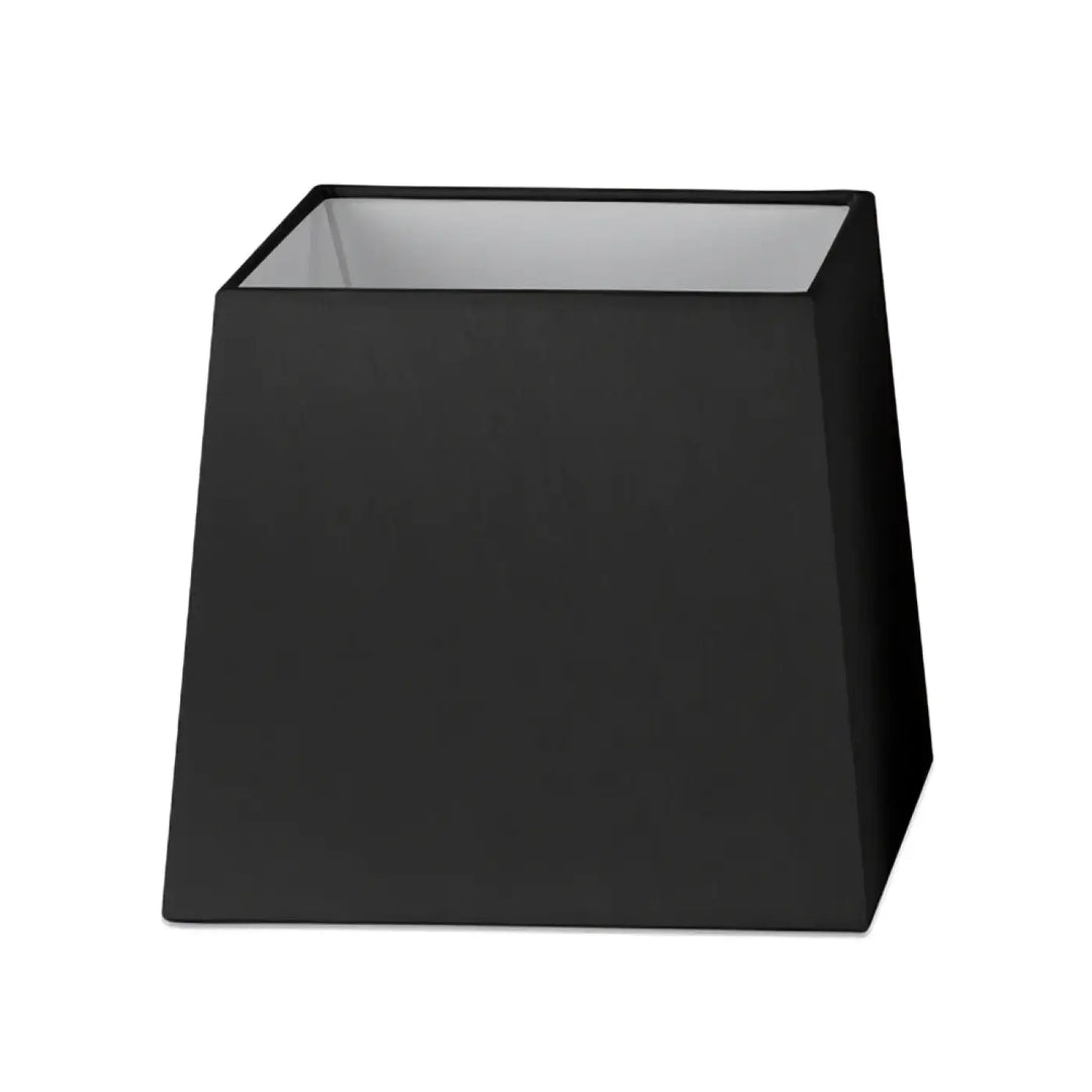 Grand abat-jour textile 32 × 27 cm, H 30 cm noir de Faro Barcelona