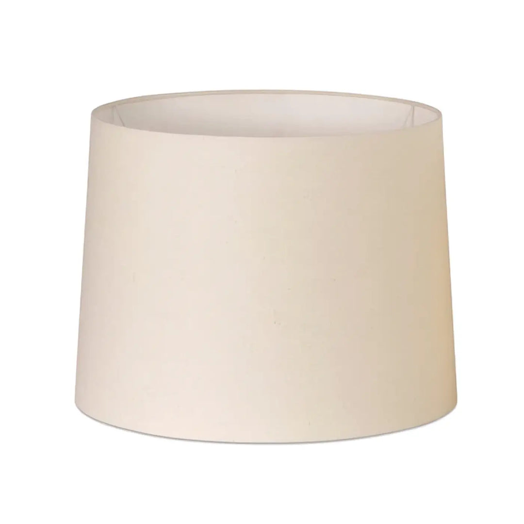 Grand abat-jour textile Ø 50 / 45 cm, H 35 cm beige de Faro Barcelona