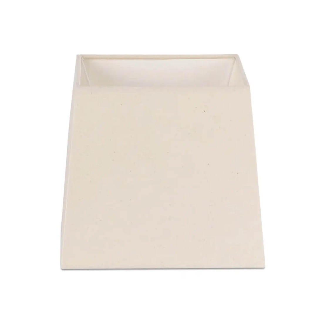 Grand abat-jour textile 32 × 27 cm, H 30 cm blanc de Faro Barcelona