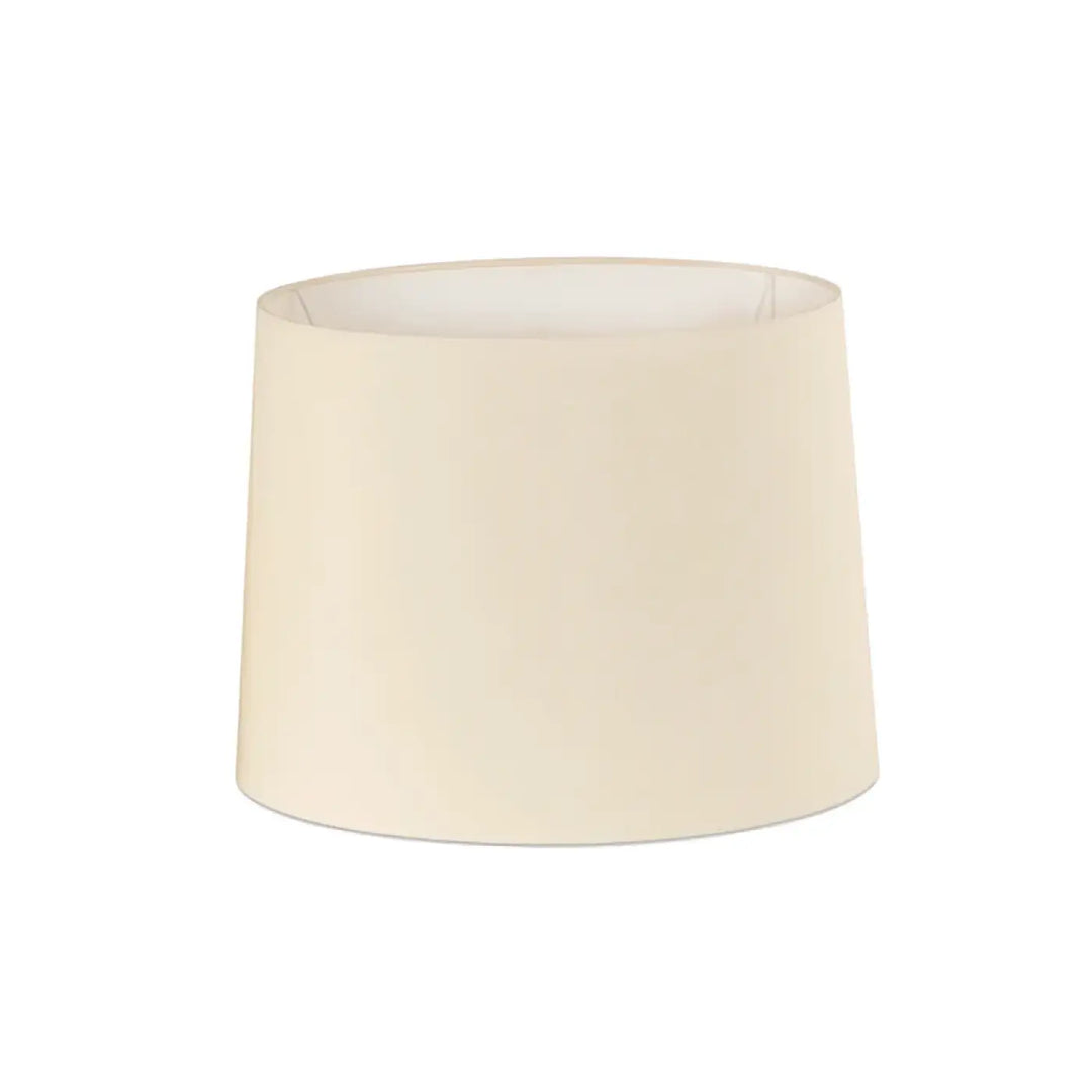 Abat-jour textile Ø 25 / 20 cm, H 20 cm blanc de Faro Barcelona