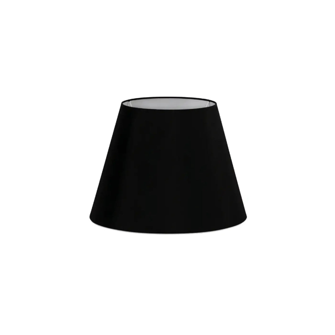 Abat-jour textile Ø 22 / 13 cm, H 16 cm noir de Faro Barcelona