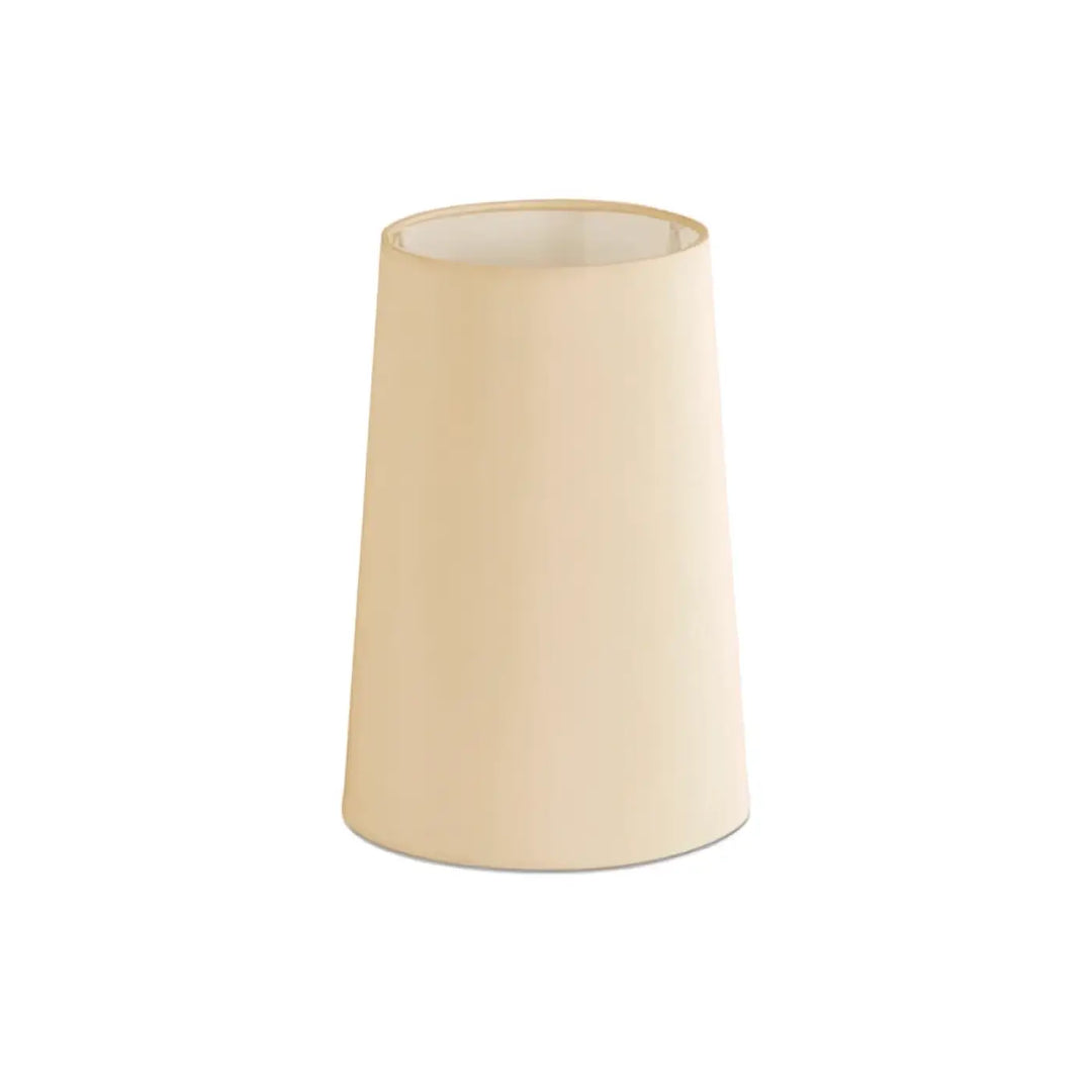 Abat-jour textile Ø 16,5 / 13 cm, H 24 cm beige de Faro Barcelona