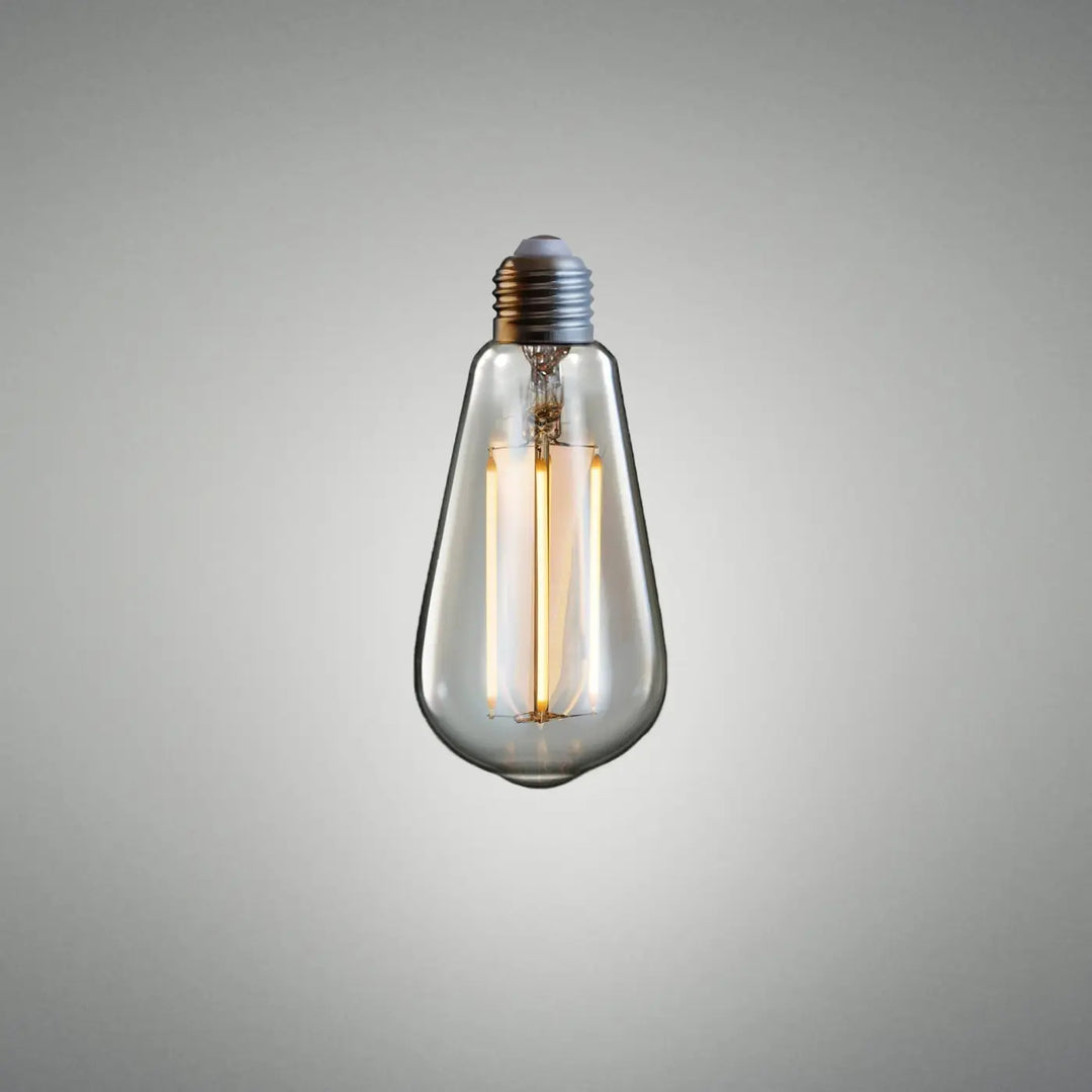 Ampoule LED Teardrop en verre ambré