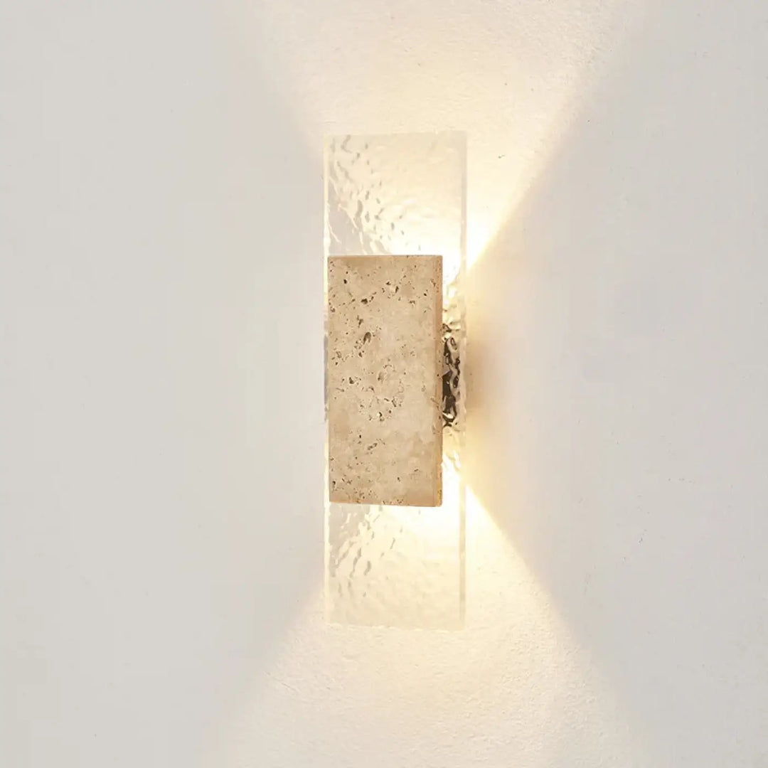 Applique extérieure en marbre au design luxueux et moderne