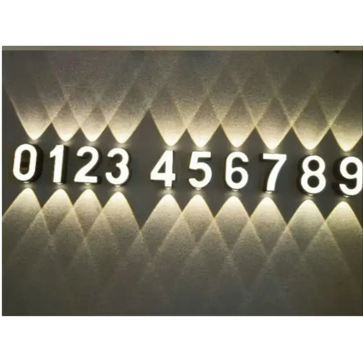 Applique Led Murale Chiffre Lumineux Design Raffiné
