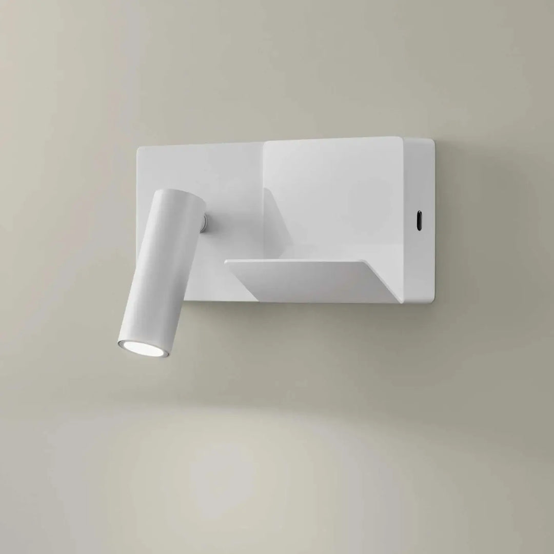 Applique liseuse E-lamp Mini blanche #couleur_blanc