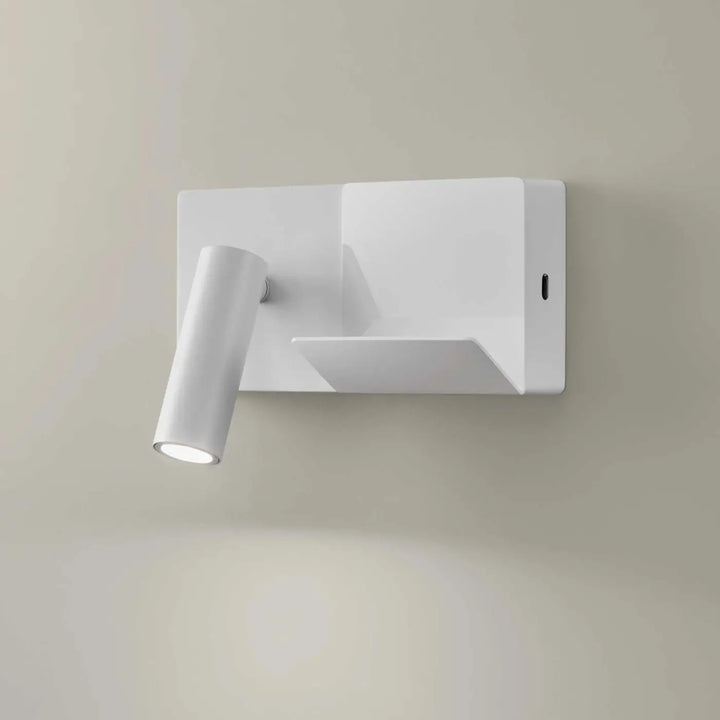 Applique liseuse E-lamp Mini blanche #couleur_blanc