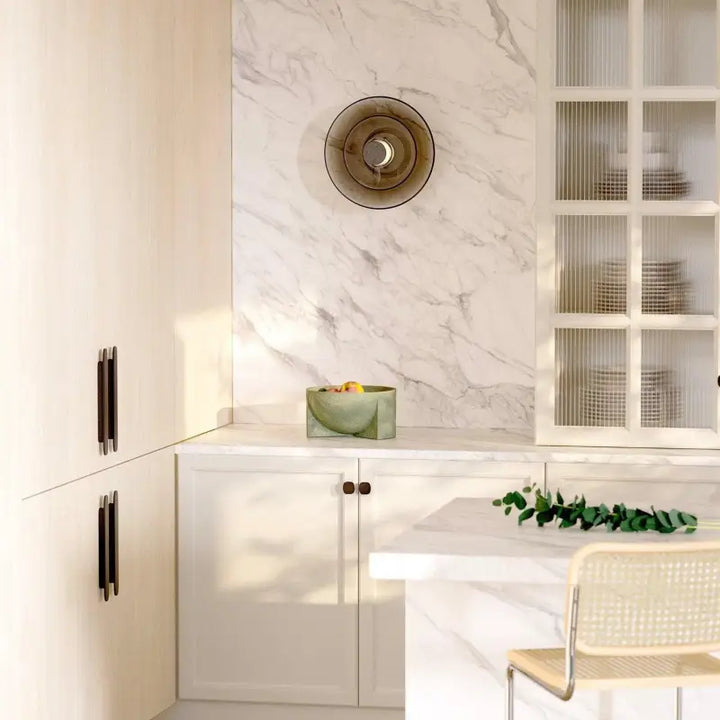 Applique Mural Led Circulaire En Verre Et Aluminium