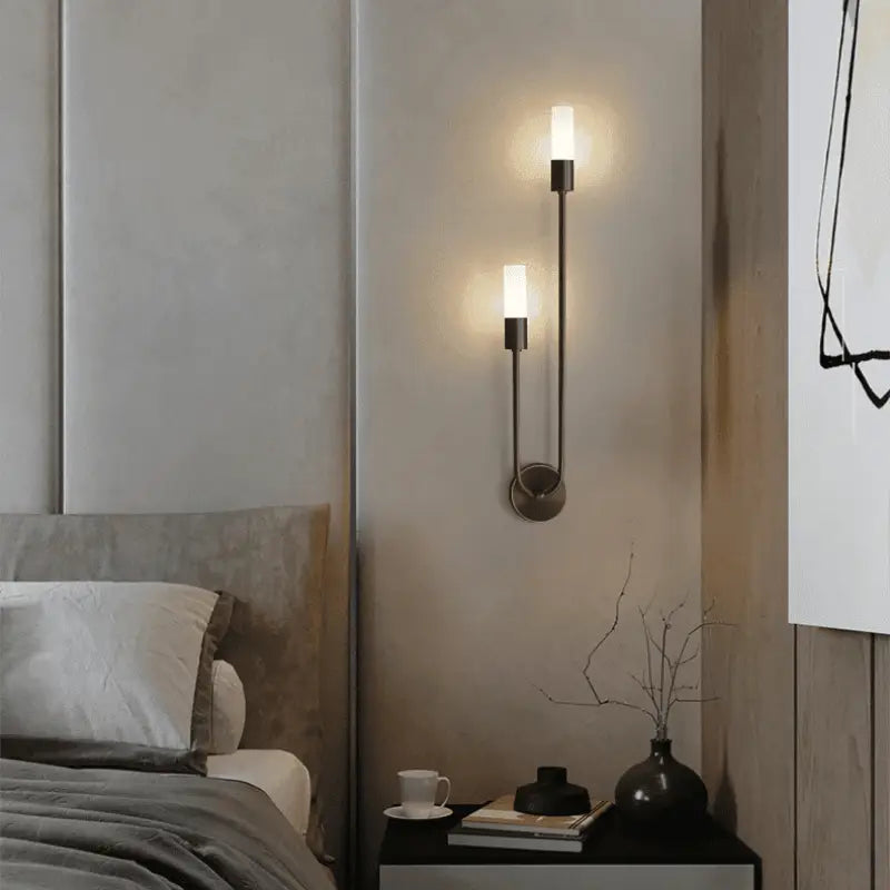 Applique Murale Métal Tubulaire Verticale