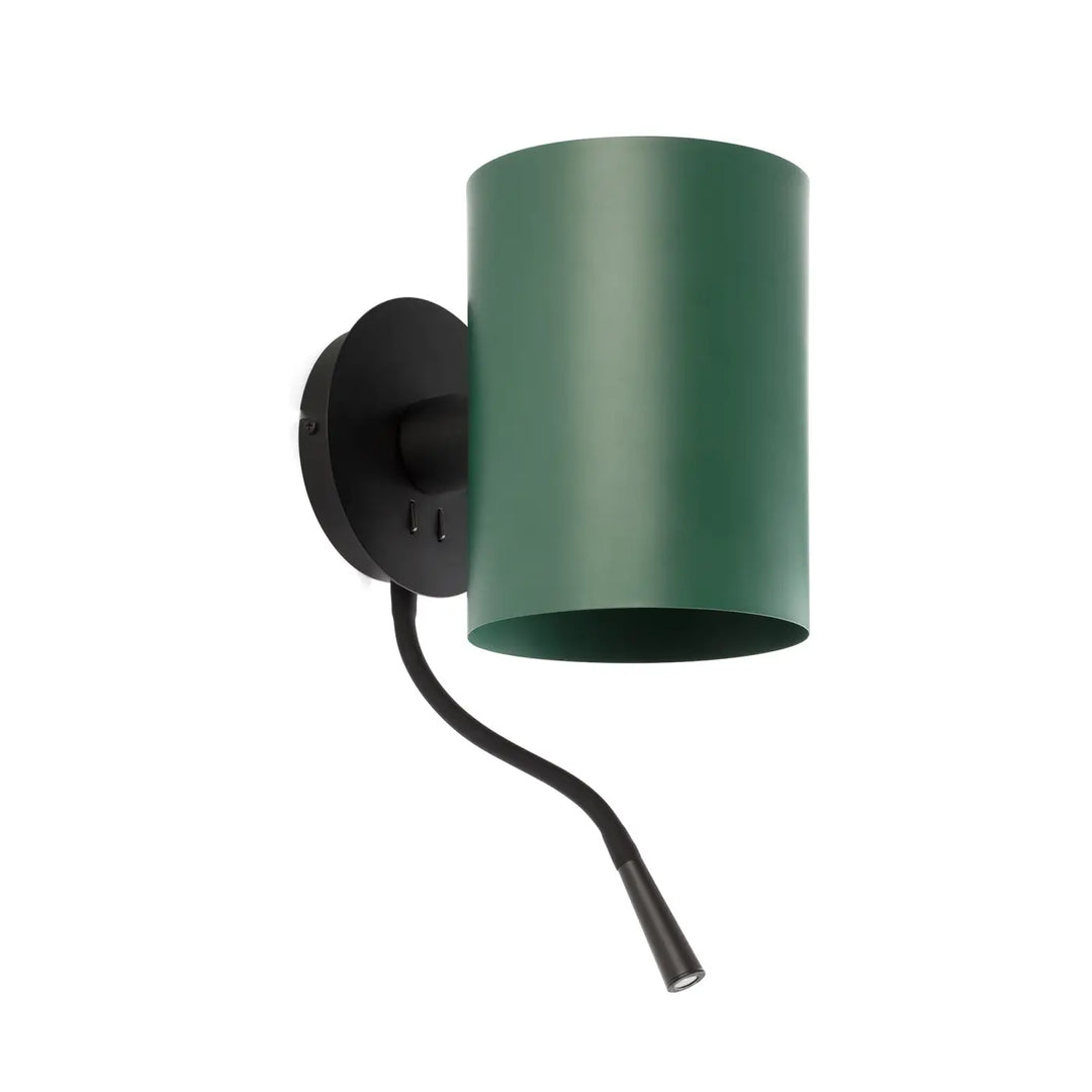 Applique Guadalupe noire et verte avec liseuse LED