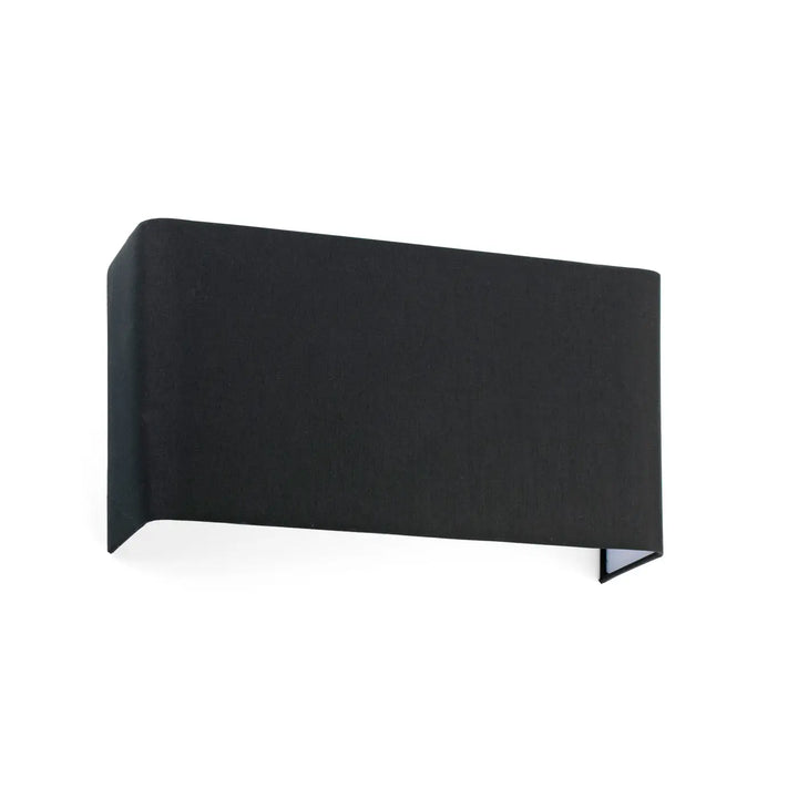 Applique murale Cotton rectangulaire horizontale 2 lumières noire