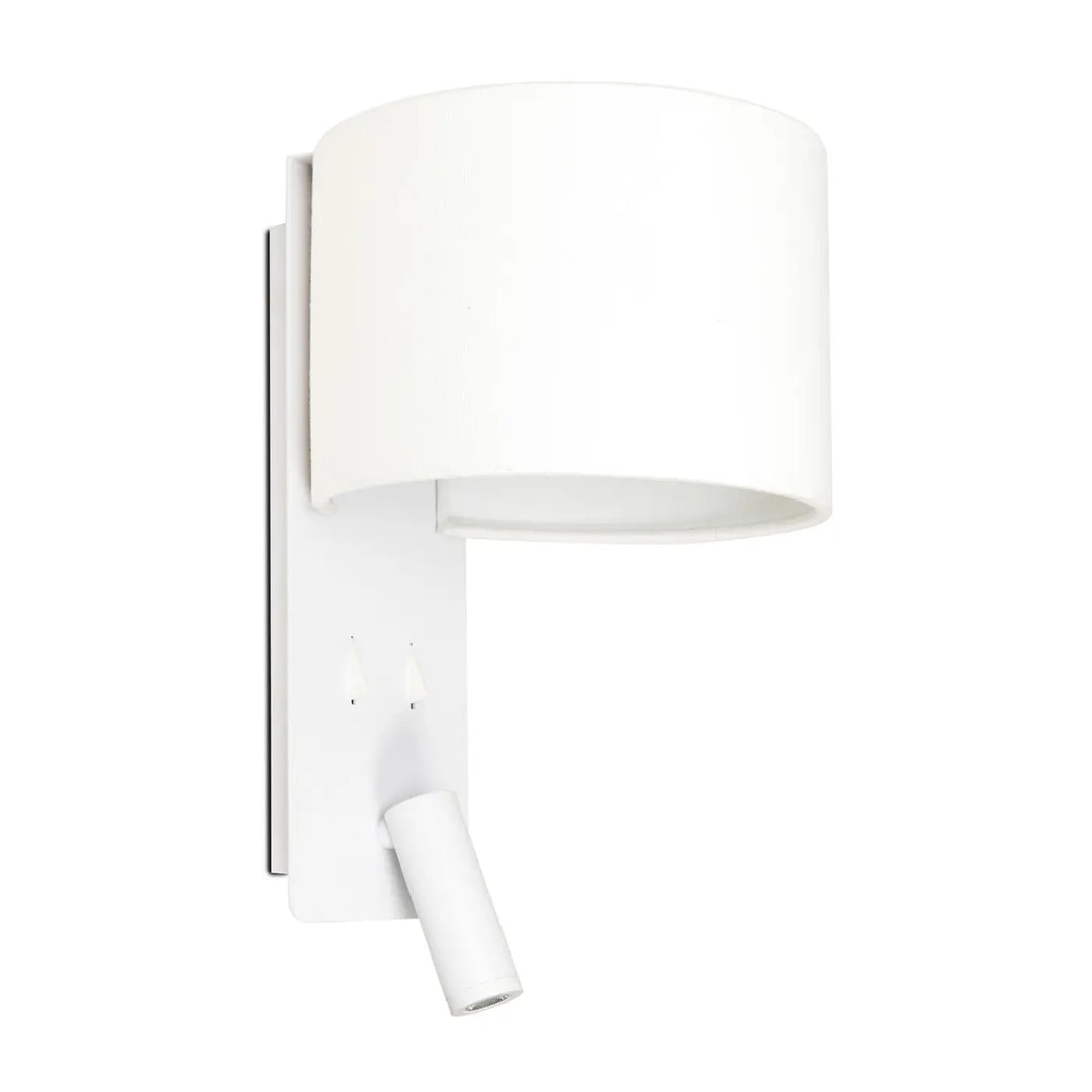 Applique murale Fold blanche avec liseuse de Faro Barcelona