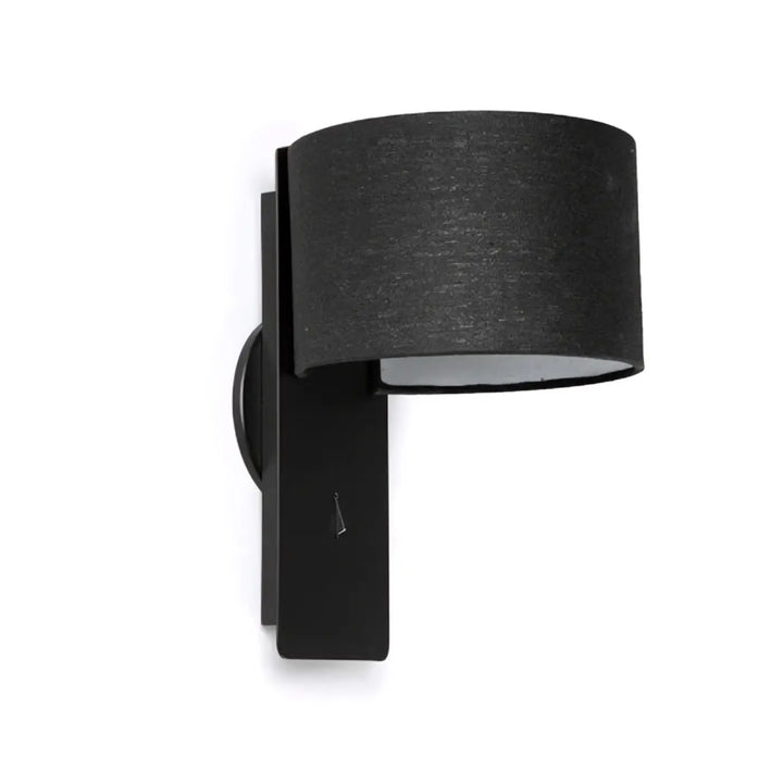 Applique murale Fold noire sans liseuse de Faro Barcelona
