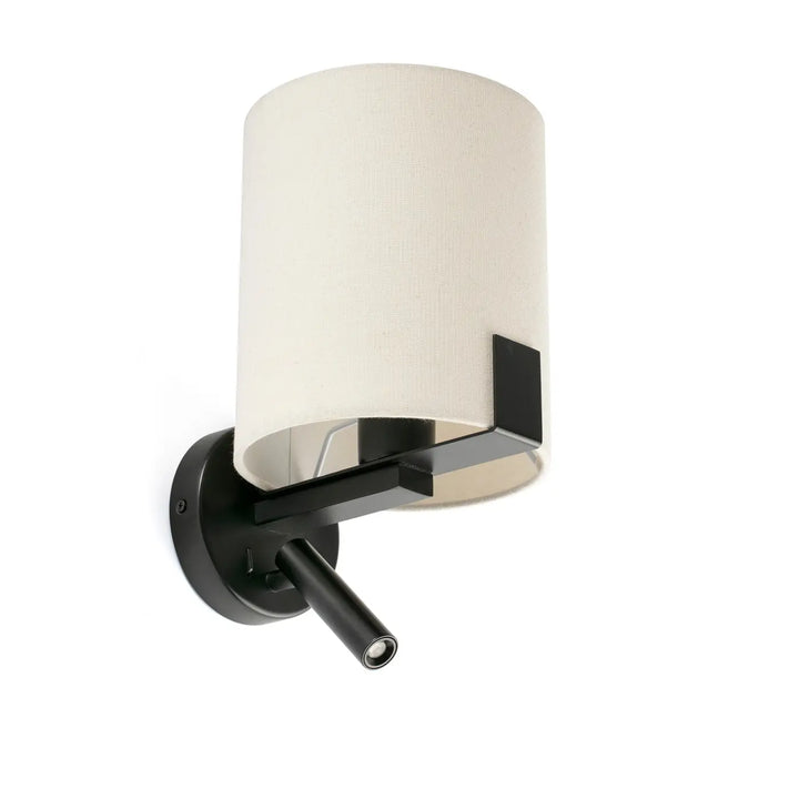 Applique murale Nila avec liseuse LED de Faro Barcelona