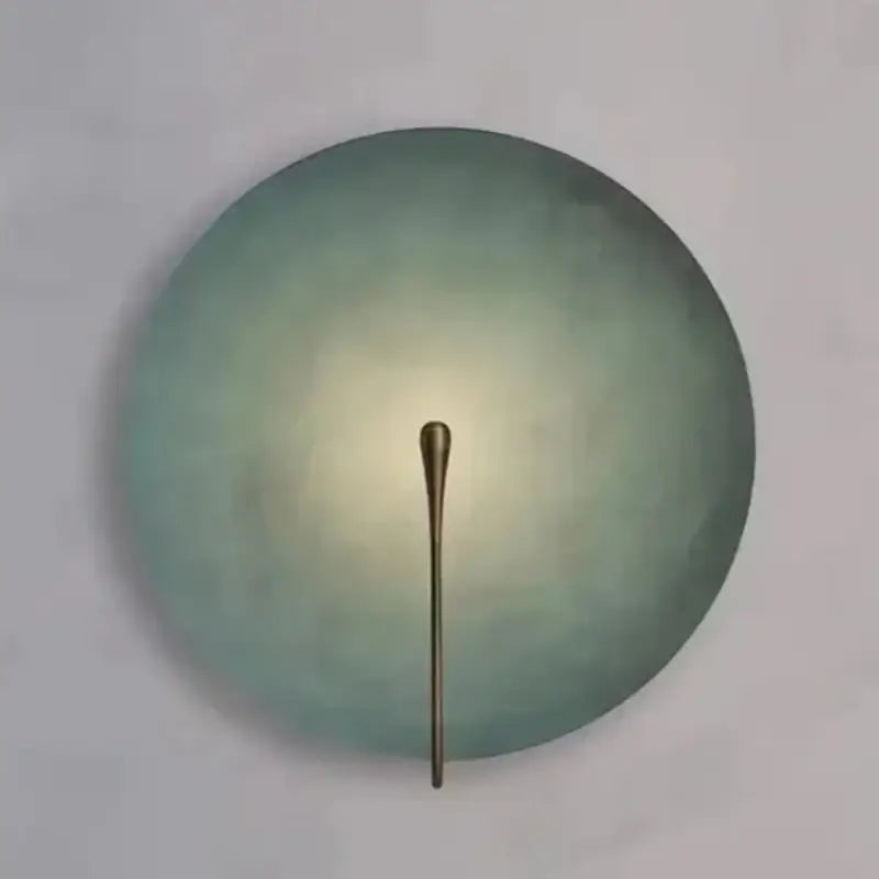 Applique Murale Artistique Cercle Coloré Et Laiton Fin

