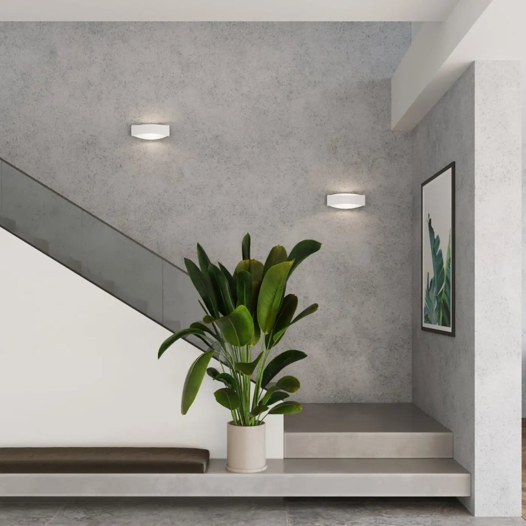 Applique murale blanc vue rapprochée dans son décor